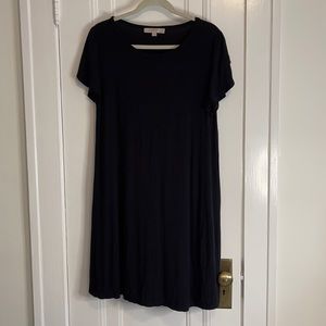 LOFT black swing dress (Large Petite)